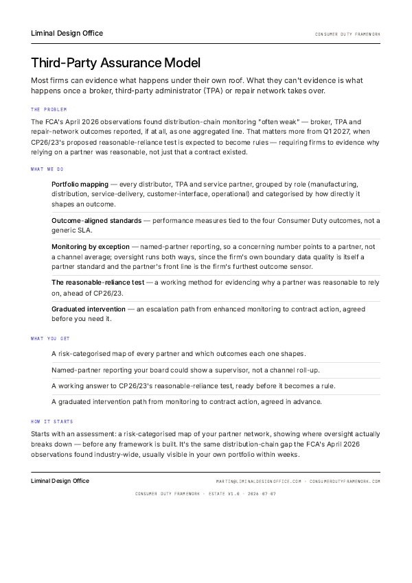 Third-Party Assurance — one-pager